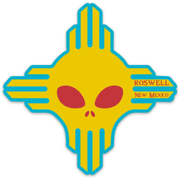 Alien Zia Centennial Sticker