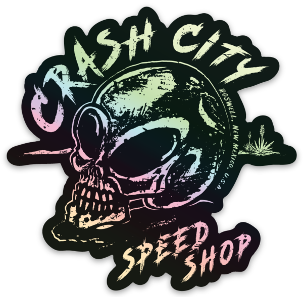 Crash City Holographic Sticker