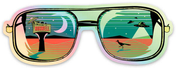 Hangar 209-Roswell Reflections Holographic Sticker