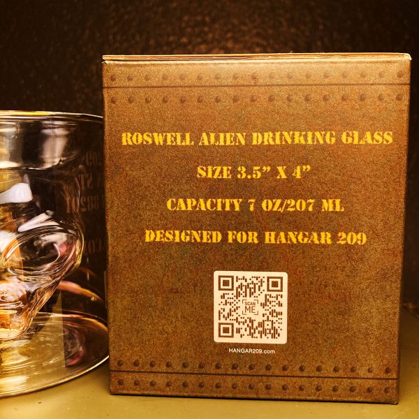 Hangar 209 Roswell Alien Drinking Glass