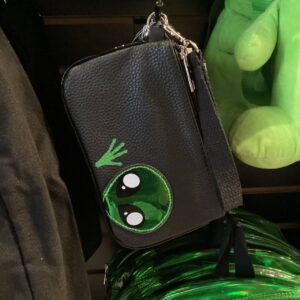 Friendly Alien Wristlet Bag Green