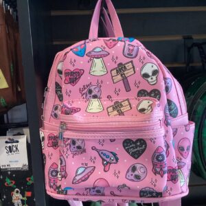 Alien Collage Mini Pink Backpack